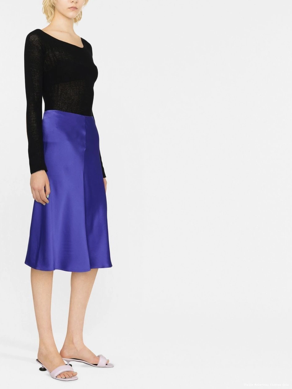 Cheap Stella Women satin-finish high-waisted McCartney skirt 0503